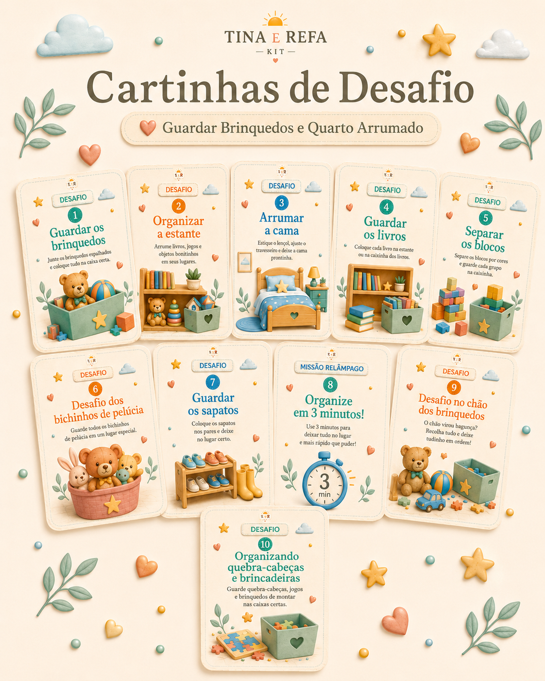 Cartinhas de desafio
