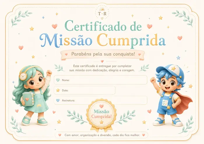 Certificado Missão Cumprida
