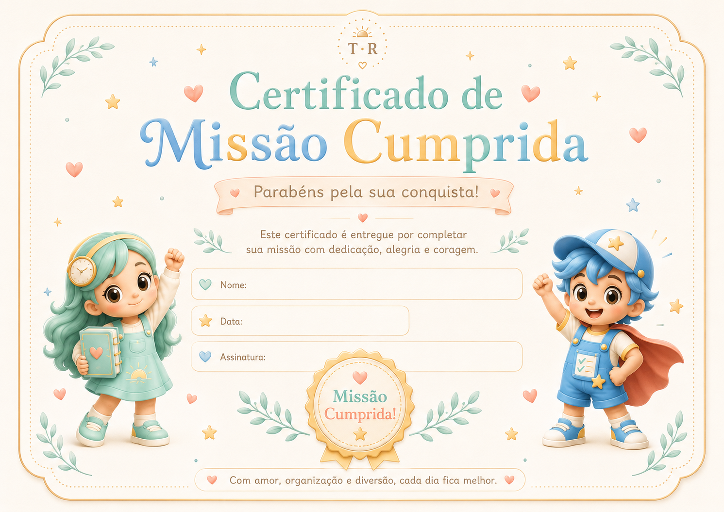 Certificado Missão Cumprida