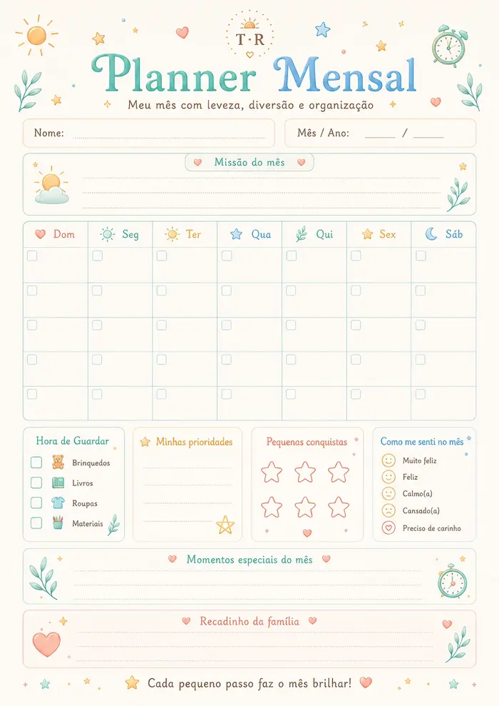 Planner mensal